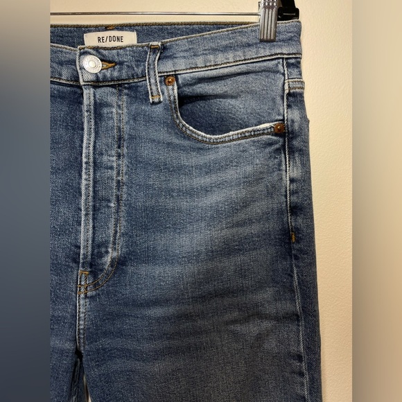 RE/DONE‎ Jeans Women’s Size 30 Ultra High Rise Stove Pipe in Vintage Indigo - Picture 7 of 15